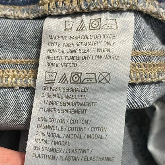 Belle Kim Gravel Womens Size 8 Pull On Skinny Jeans Mid Rise Blue Stretch Denim - Picture 7 of 10